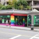 Vancouver branch repainted in pride rainbow colours.
